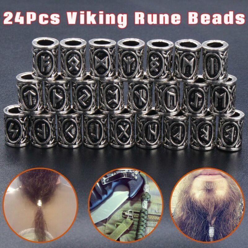 Ensemble de perles de barbe runiques vikings