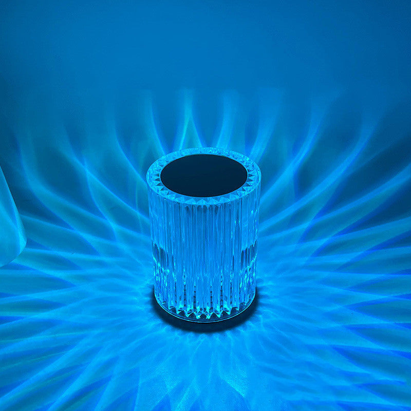 Lampe en cristal, lampe de table, atmosphère, ligne créative, petite lampe de nuit, lumières LED.