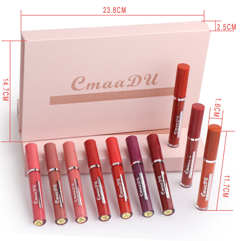 Waterproof Matte Lipstick No Stickiness for Women