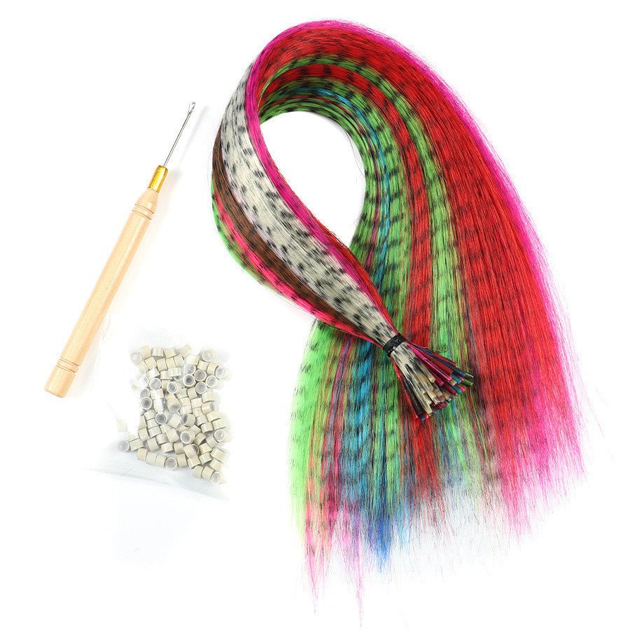 Extensions de cheveux en plumes Couleur 10 - 60 Set Multicolore - KaoKao