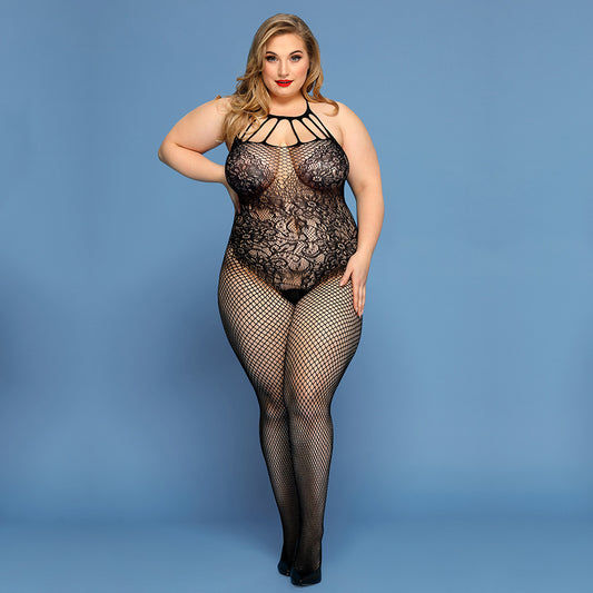 Sexy Net Clothes Grande Taille Lingerie Sexy Noir