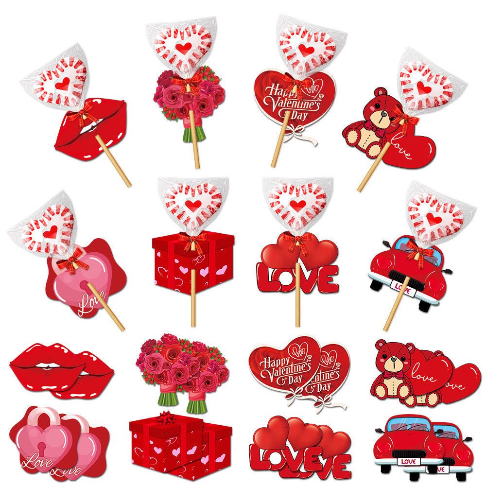 Décoration de la Saint-Valentin Support de carte d'amour Cadeau Fournitures de fête