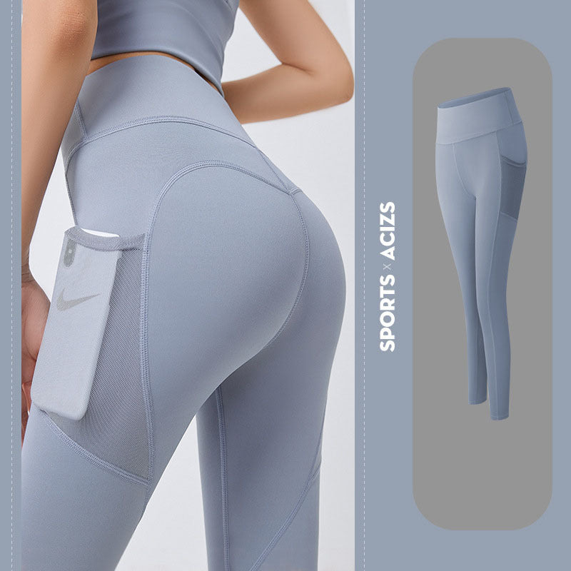 Pantalons de yoga pour femmes avec poches, leggings de sport pour filles, leggings de gym pour femmes, contrôle du ventre, collants de jogging, pantalons de fitness pour femmes.