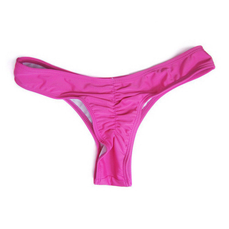 Maillot de bain bikini sexy plissé pour femme, nouvelle collection