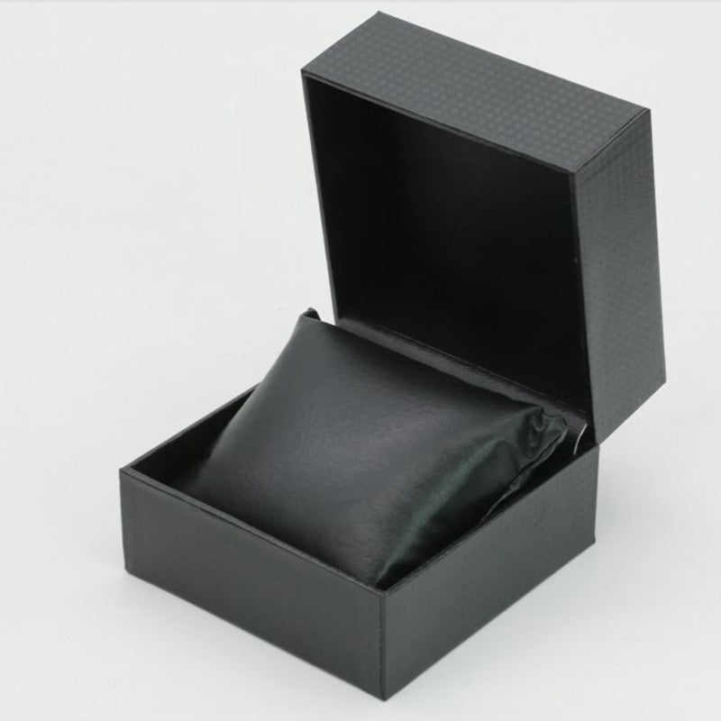 Coffret cadeau carré de rangement de bijoux en PU pour montre