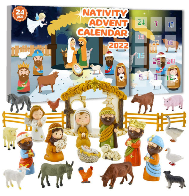 Ornement en résine de table de sable de Noël pour la naissance de Jésus