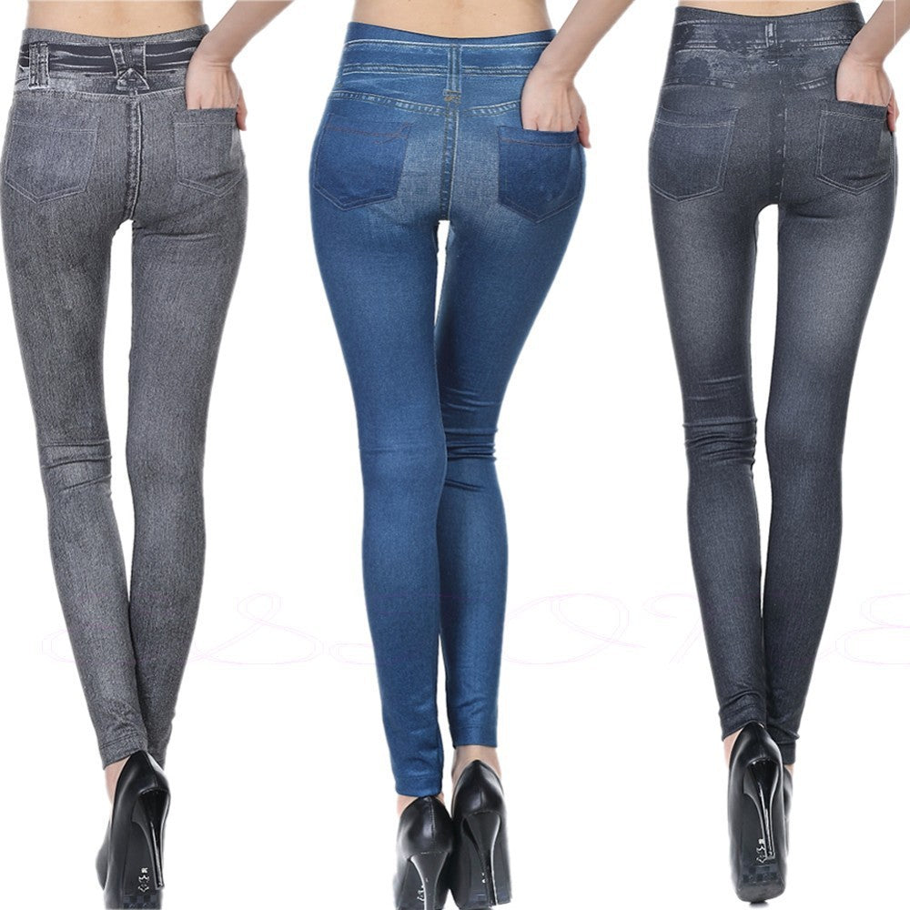 Jeggings taille haute - Leggings en denim