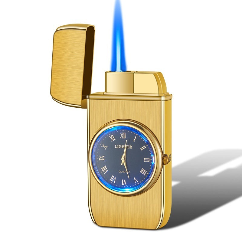 Montre électronique créative personnalisée multifonctionnelle avec briquet intégré, lampe LED clignotante multi-usages, cadeau briquet.