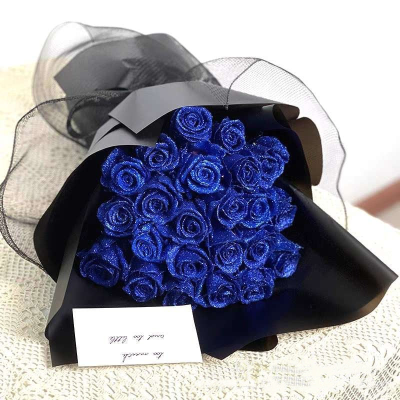 Bouquet de mariée personnalisé pour la Saint-Valentin, fleurs fraîches préservées.