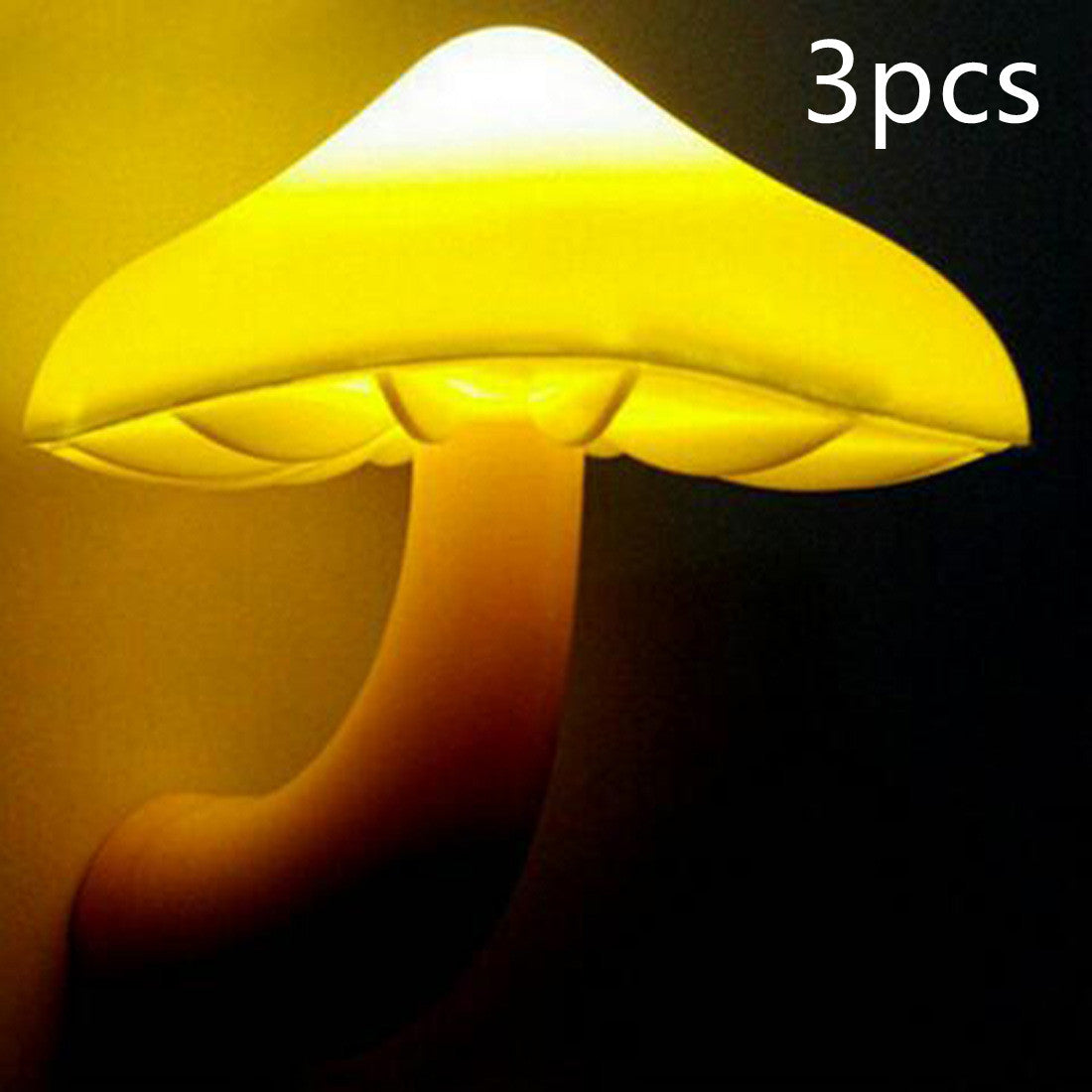Lampe de nuit LED champignon avec prise murale, prise EU/US, lumière blanche chaude, capteur de contrôle de lumière, éclairage de chambre, décoration intérieure.