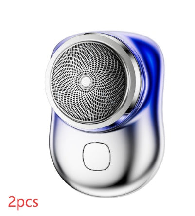 Rasoir électrique portable mini sans fil rechargeable USB, rasoir humide et sec, sans douleur, machine de petite taille pour le rasage des hommes.