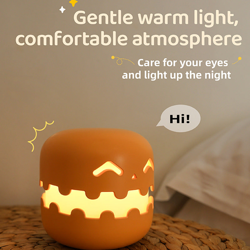 Lampe citrouille de chevet décoration d'Halloween amusante lumière d'ambiance pour chambres décoration de salon cadeau d'anniversaire pour enfants décorations d'Halloween