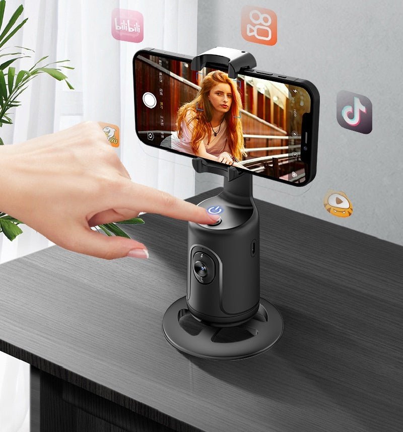 Gimbal de suivi automatique du visage à 360 degrés, support de téléphone intelligent AI pour smartphone, vidéo, vlog, stabilisateur en direct, trépied - KaoKao