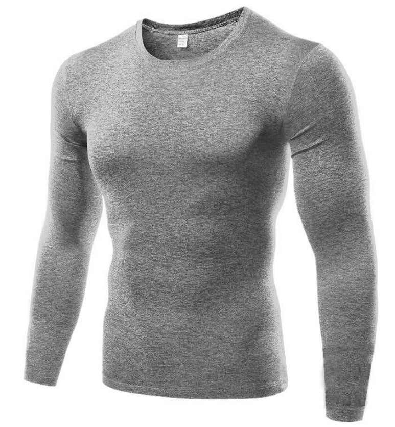 Haut de compression à manches longues vierge pour hommes - KaoKao