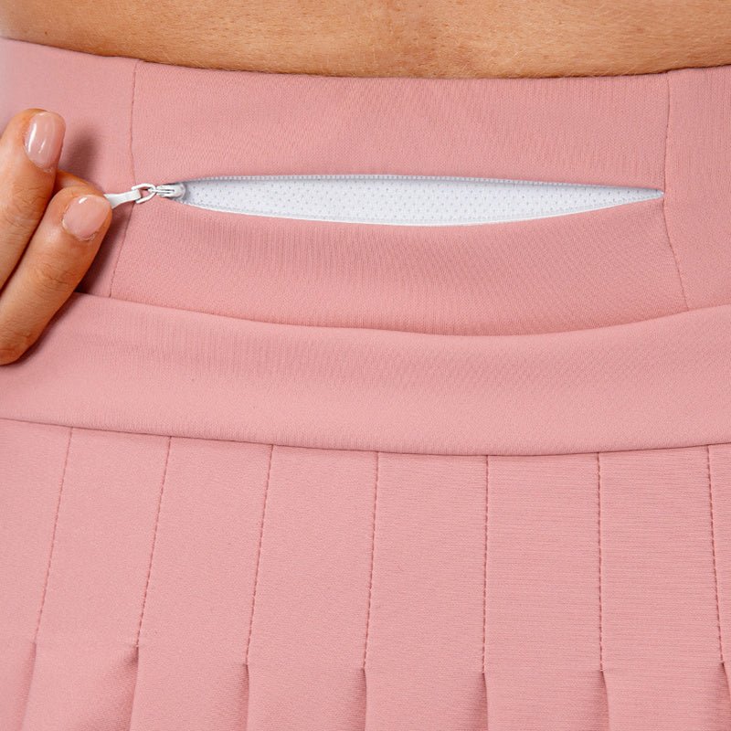 Jupe de tennis plissée de haute qualité avec poche zippée pour femme - KaoKao