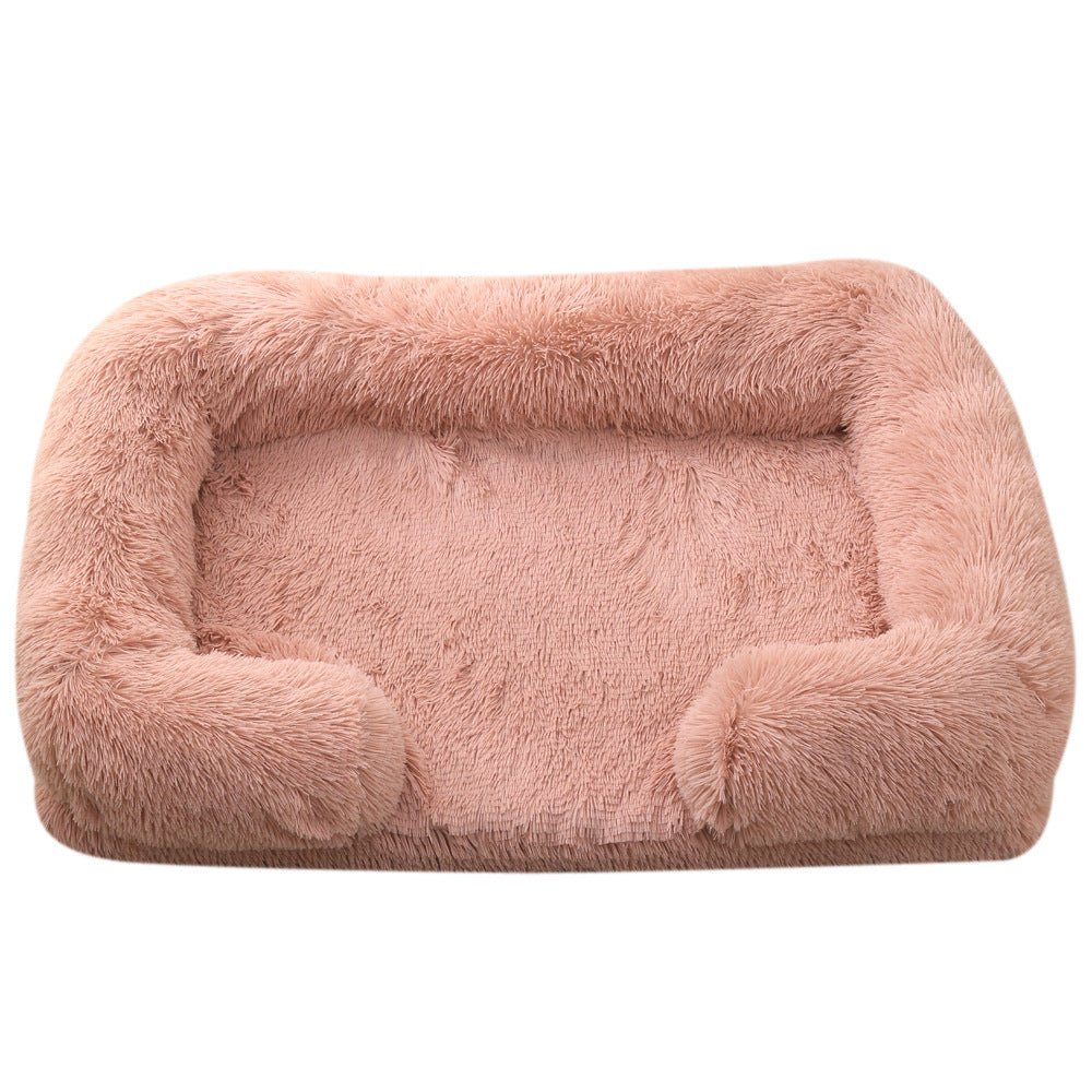 Lit rond en peluche pour chien Lit pour chien d'hiver - KaoKao