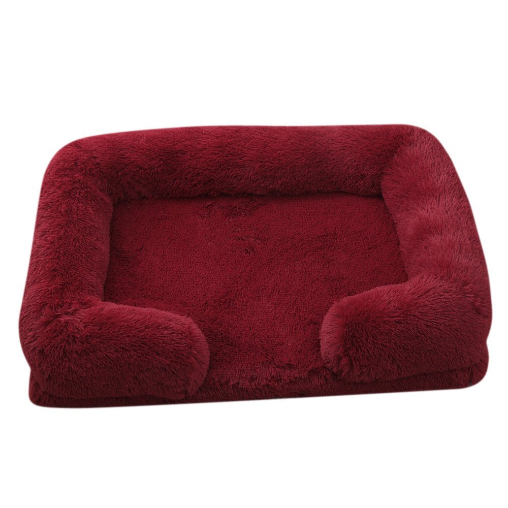 Lit rond en peluche pour chien Lit pour chien d'hiver - KaoKao