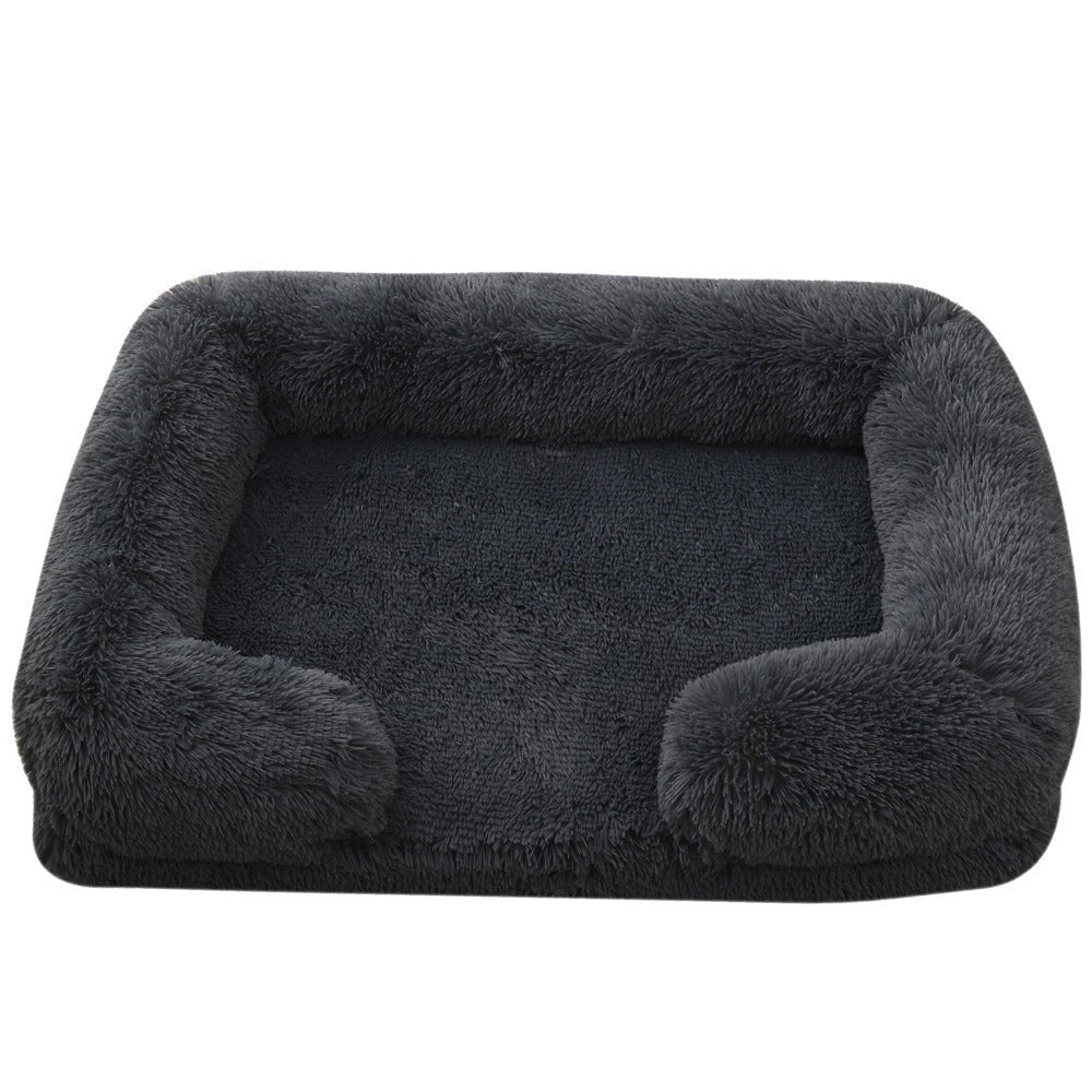 Lit rond en peluche pour chien Lit pour chien d'hiver - KaoKao