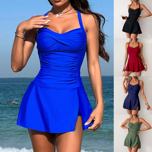 Maillot de bain fendu style jupe pour femme, grande taille - KaoKao