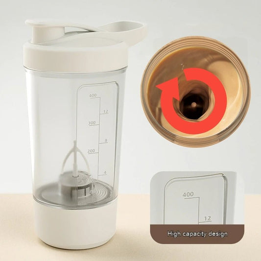 Mélangeur électrique de protéines en poudre 400 ml, 14 oz, shaker automatique, bouteille de lait, bouilloire pour salle de sport, 1200 mAh - KaoKao