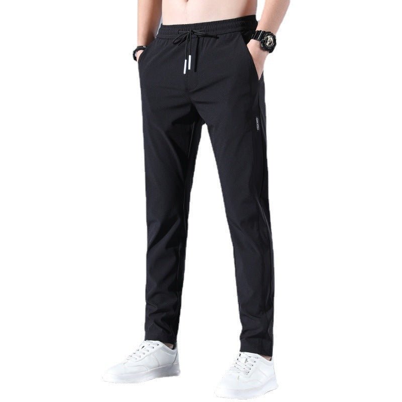 Pantalon de sport droit extensible et respirant en soie glacée pour homme - KaoKao