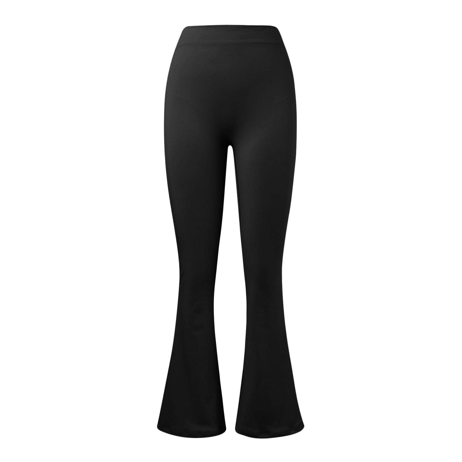Pantalon de yoga légèrement évasé sans coutures, couleur chair, pour le sport, la course à pied, le fitness, taille haute, pour femme - KaoKao