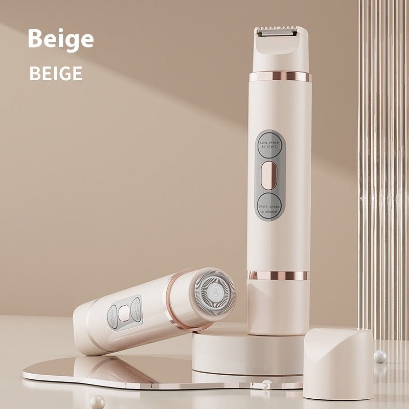 Rasoir électrique à double tête, épilateur indolore pour femmes, appareil d'épilation du bikini, tondeuse automatique pour les aisselles, le visage, les lèvres et les jambes - KaoKao