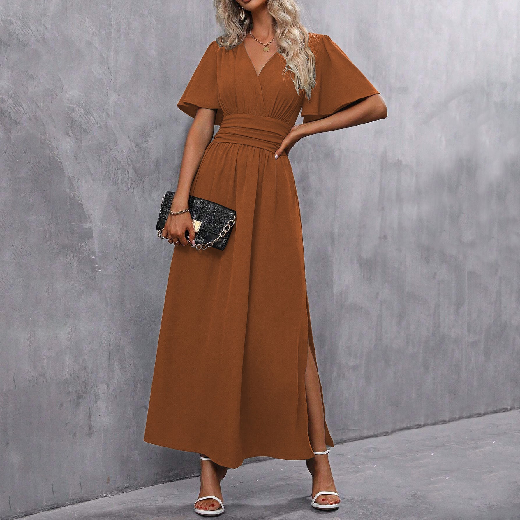 Robe fendue élégante et tendance pour femme - KaoKao