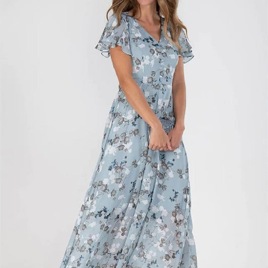 Robe imprimée tendance pour femme avec taille rentrée - KaoKao