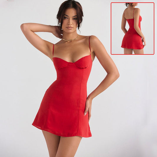 Robe moulante à col licou pour femme - KaoKao