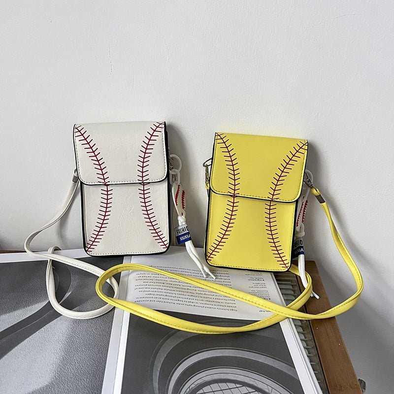 Sac à bandoulière de baseball pour femme, petit sac carré transparent - KaoKao