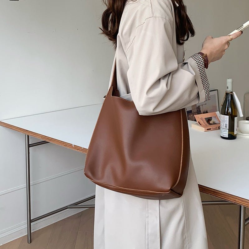 Sac à bandoulière pour femme Sac à main tendance solide Sac à bandoulière Sac en cuir PU minimaliste pour femme - KaoKao