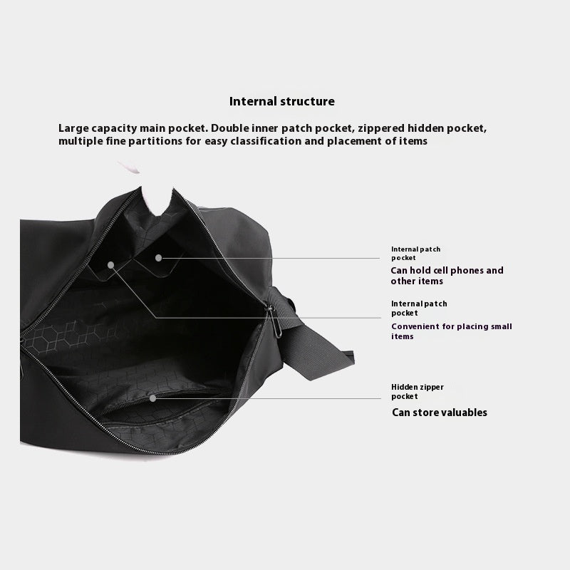 Sac à bandoulière pour homme, simple et léger, imperméable, idéal pour le sport et les loisirs - KaoKao