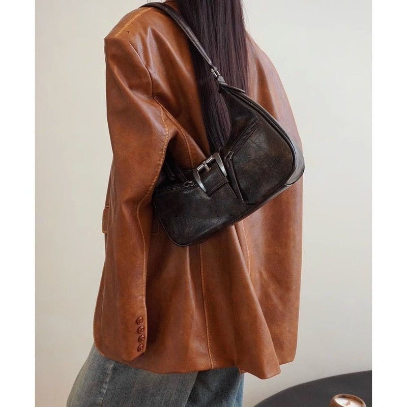 Sac à bandoulière rétro pour femme, sac à bandoulière Crescent - KaoKao