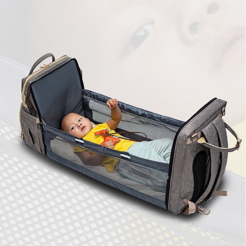 Sac à dos de lit pour maman, version de chargement USB, pliable, grande capacité, multifonction - KaoKao