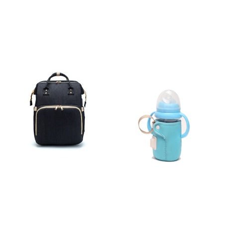 Sac à dos de lit pour maman, version de chargement USB, pliable, grande capacité, multifonction - KaoKao