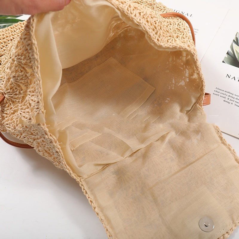 Sac à dos en paille décontracté pour la plage - KaoKao