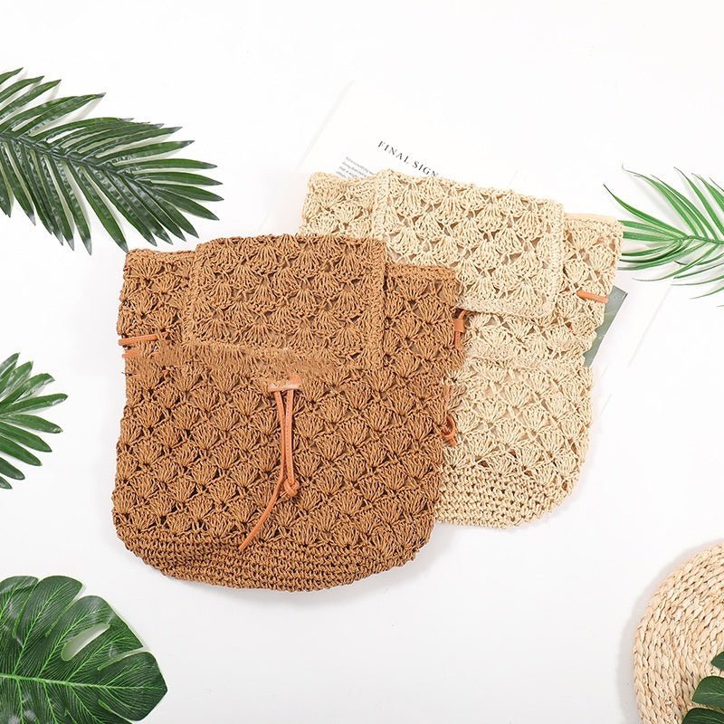Sac à dos en paille décontracté pour la plage - KaoKao