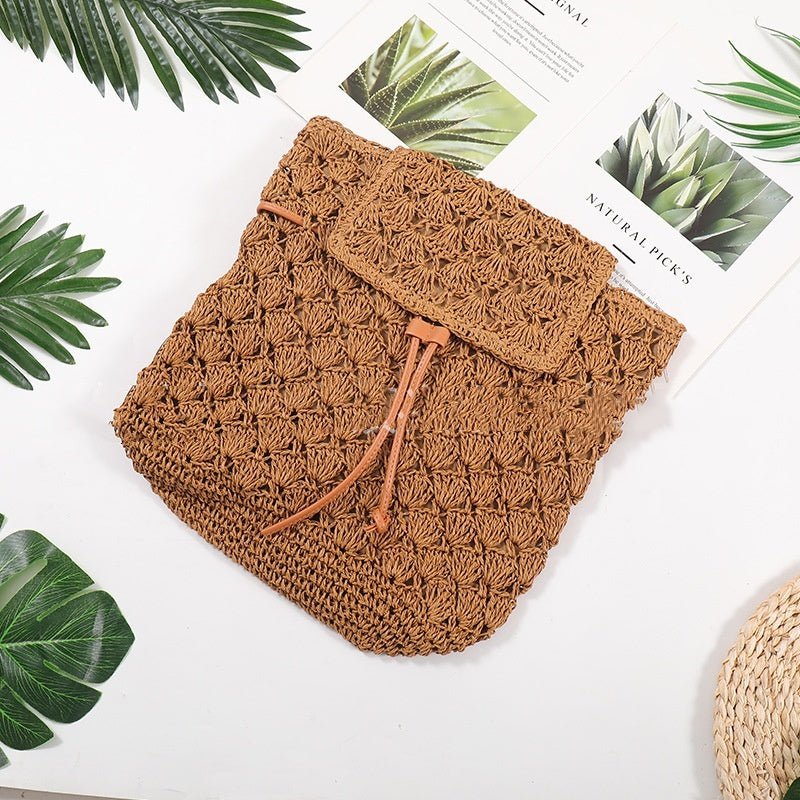 Sac à dos en paille décontracté pour la plage - KaoKao