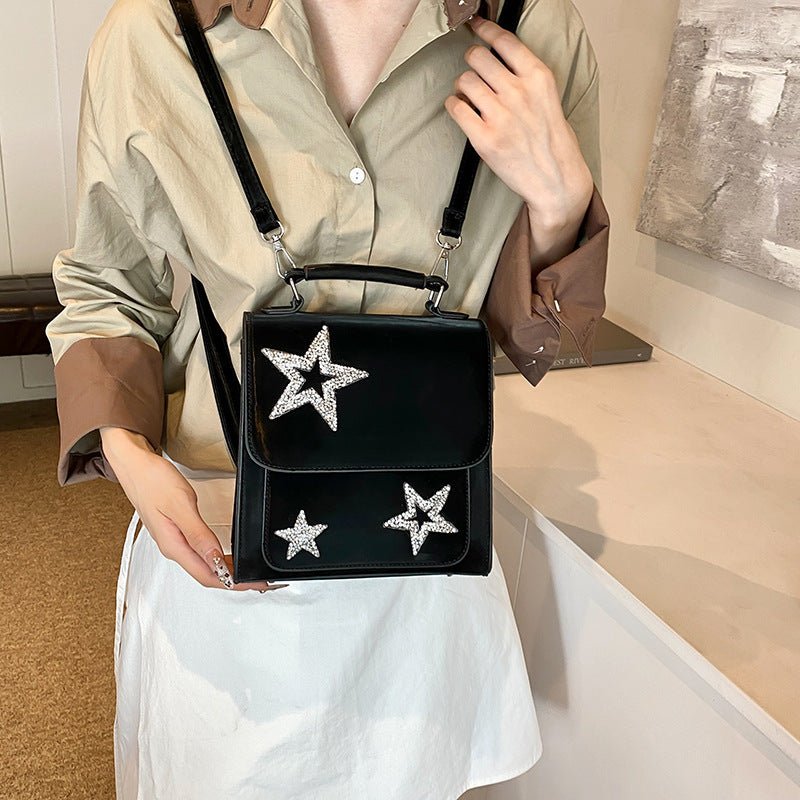 Sac à dos tendance pour femme avec paillettes et étoile à cinq branches - KaoKao