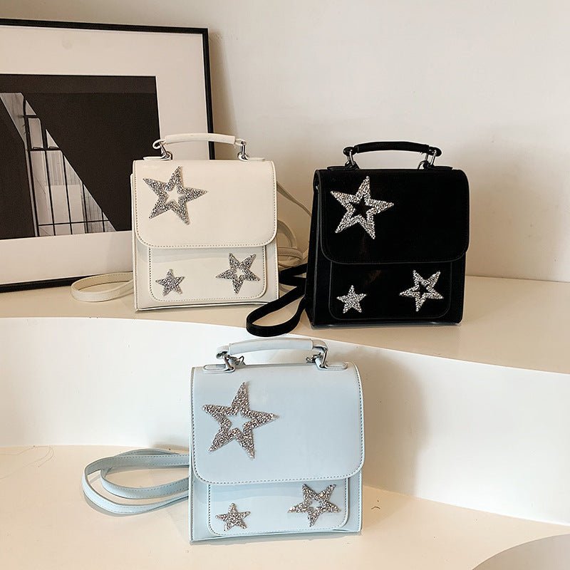 Sac à dos tendance pour femme avec paillettes et étoile à cinq branches - KaoKao