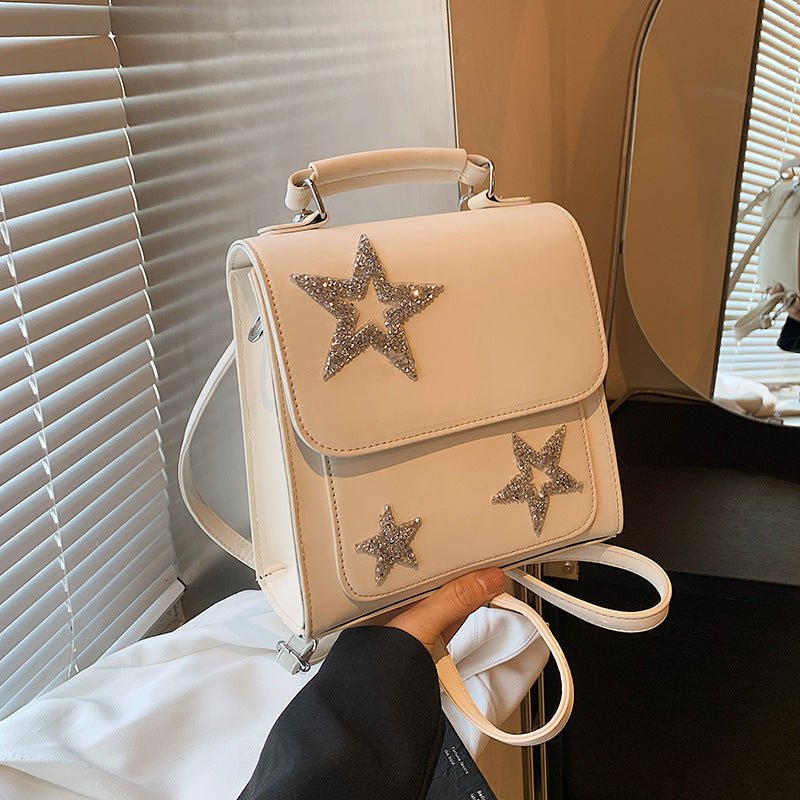 Sac à dos tendance pour femme avec paillettes et étoile à cinq branches - KaoKao