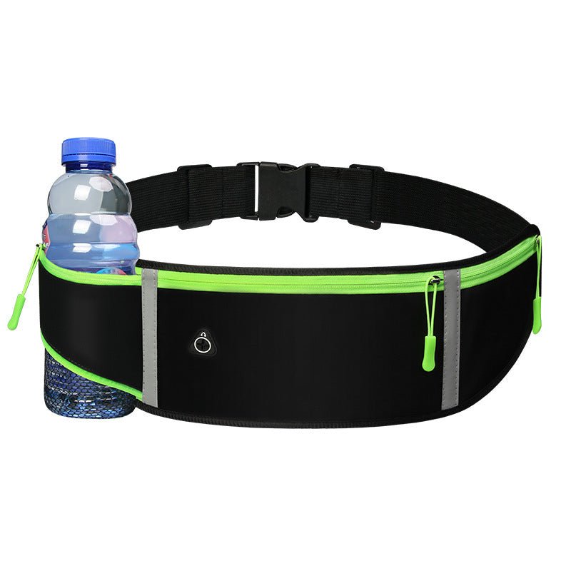 Sac banane de sport avec poche, ceinture de course légère et fine à fermeture éclair - KaoKao