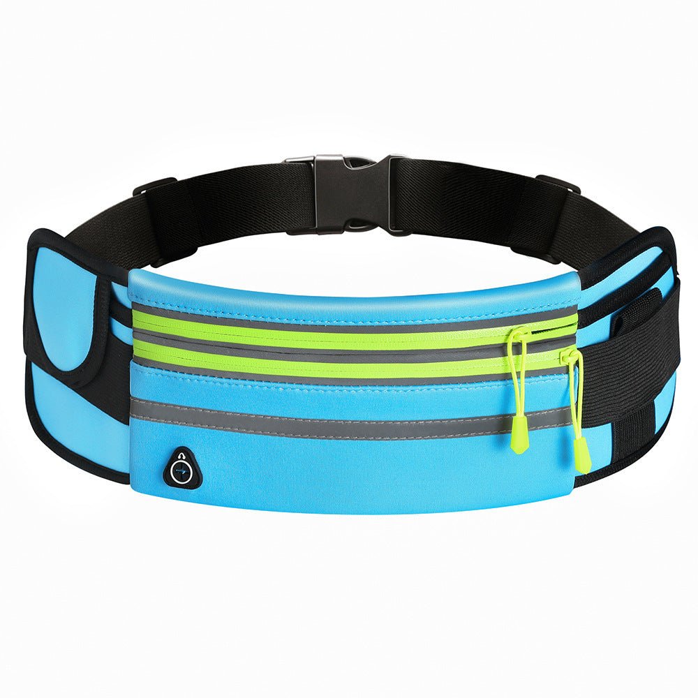 Sac banane imperméable à double fermeture éclair pour le sport et la course à pied - KaoKao