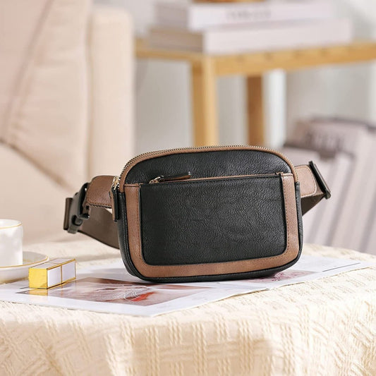 Sac banane polyvalent et décontracté en cuir synthétique pour femme - KaoKao