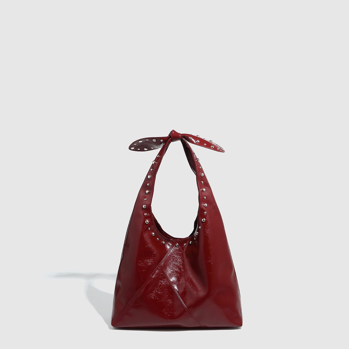 Sac fourre - tout à rivets et nœud, sac seau pour femme - KaoKao