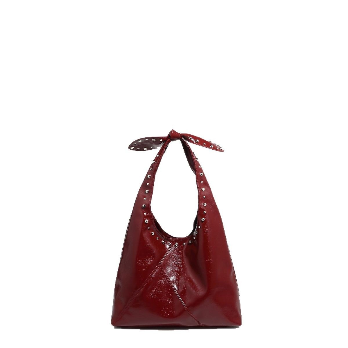Sac fourre - tout à rivets et nœud, sac seau pour femme - KaoKao