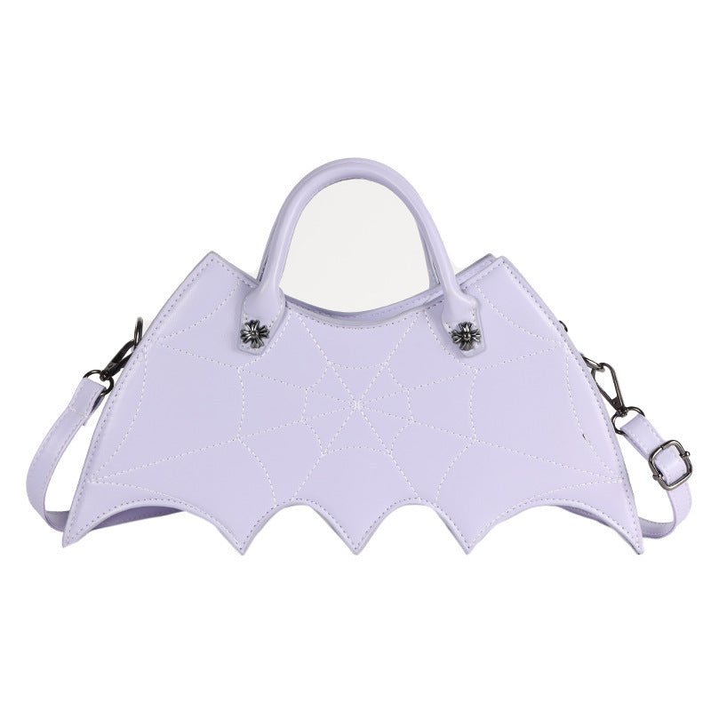 Sacs à bandoulière en forme de toile d'araignée d'Halloween Personnalité Batgirl Sacs à main en polyuréthane noués Sac à bandoulière messager de mode - KaoKao