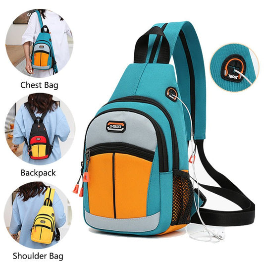 Sacs de sport pour femmes, sacs à dos multifonctionnels, sacs à bandoulière avec port USB - KaoKao