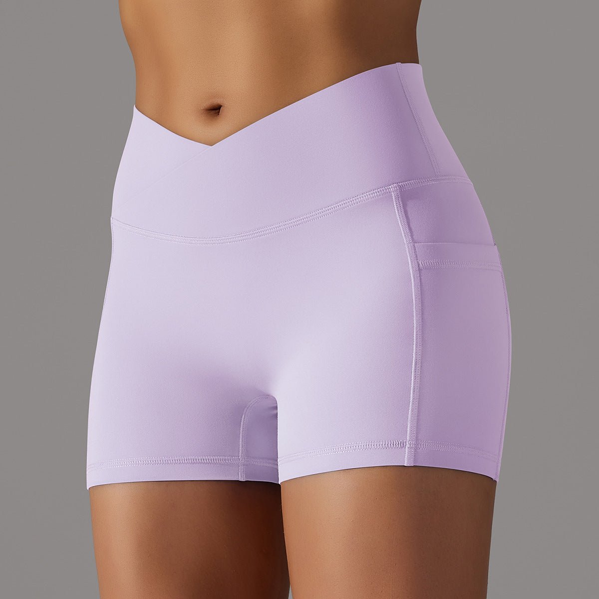 Short de yoga avec poche pour téléphone, pantalon de sport et de fitness pour femmes - KaoKao